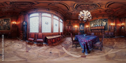 VR 360 luxury dinning room interior