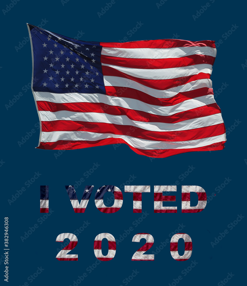 Obraz premium American election for the president - I VOTED 2020