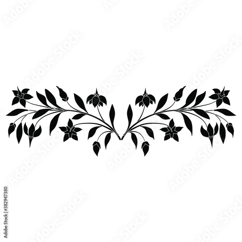 Bilde på lerret Symmetrical floral ornament