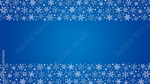 雪の結晶の背景フレーム