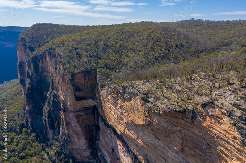 Aerial view of The Grand Canyon in regional New South Wales in Australia
