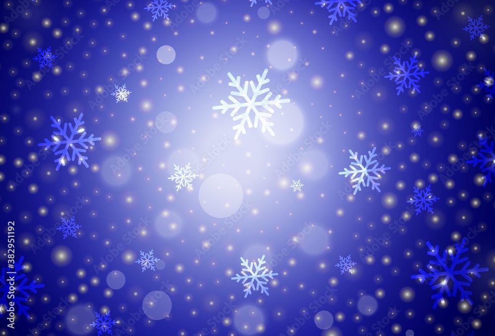 Dark BLUE vector backdrop in holiday style. Dark BLUE vector backdrop in holiday style.
