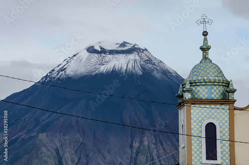 Tungurahua volcano church