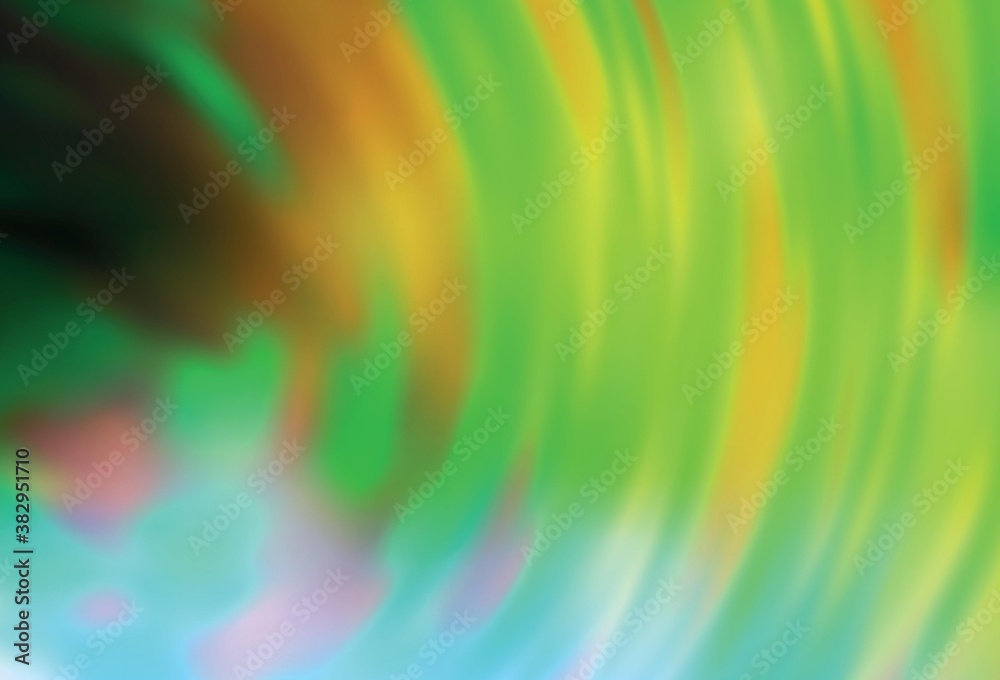 Obraz premium Light Green, Yellow vector blurred bright texture.