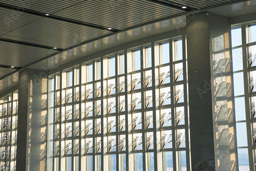 Modern building glass curtain wall