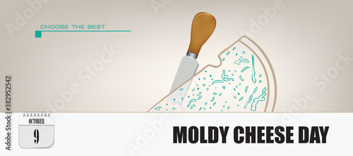 Postcard Moldy Cheese Day