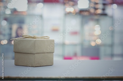 gift box on a table © komthong wongsangiam