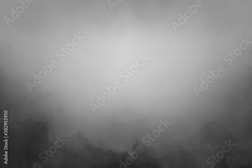 Black and white watercolor background texture, abstract gradient painted dark gray border grunge