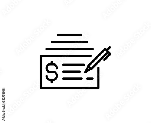 Flat line icon
