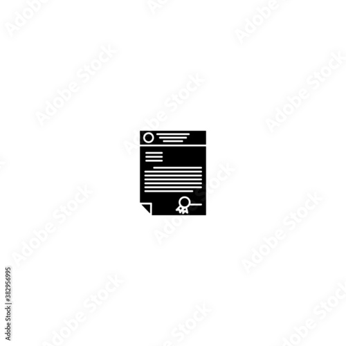 letter of assignment icon. warrant icon. decre icon