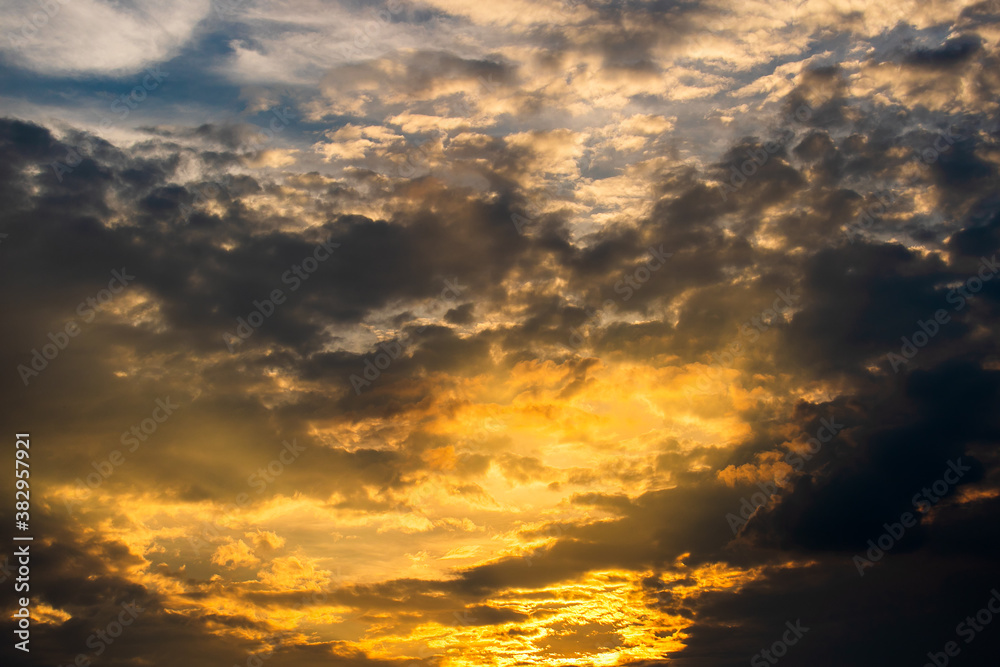 colorful dramatic sky with cloud at sunset. colorful dramatic sky with cloud at sunset.