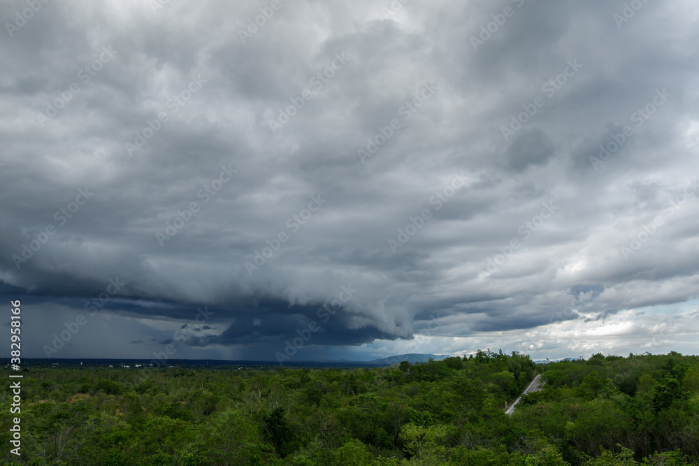 thunder storm sky Rain clouds