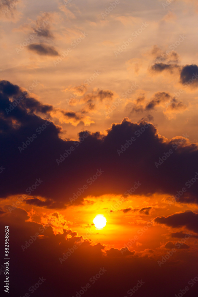 colorful dramatic sky with cloud at sunset colorful dramatic sky with cloud at sunset