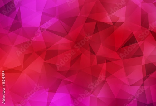 Light Red vector low poly texture. © smaria2015