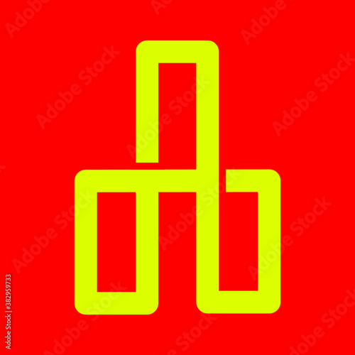 stacked box of three on red background