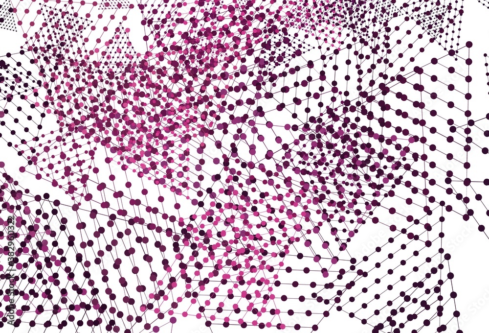 Light Pink vector template with crystals, circles. Light Pink vector template with crystals, circles.