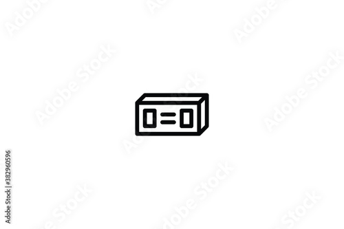 Construction Outline Icon - Box 