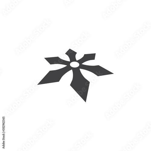 Shuriken icon illustration vector flat design