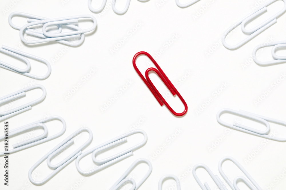 outstanding red paper clip outstanding red paper clip