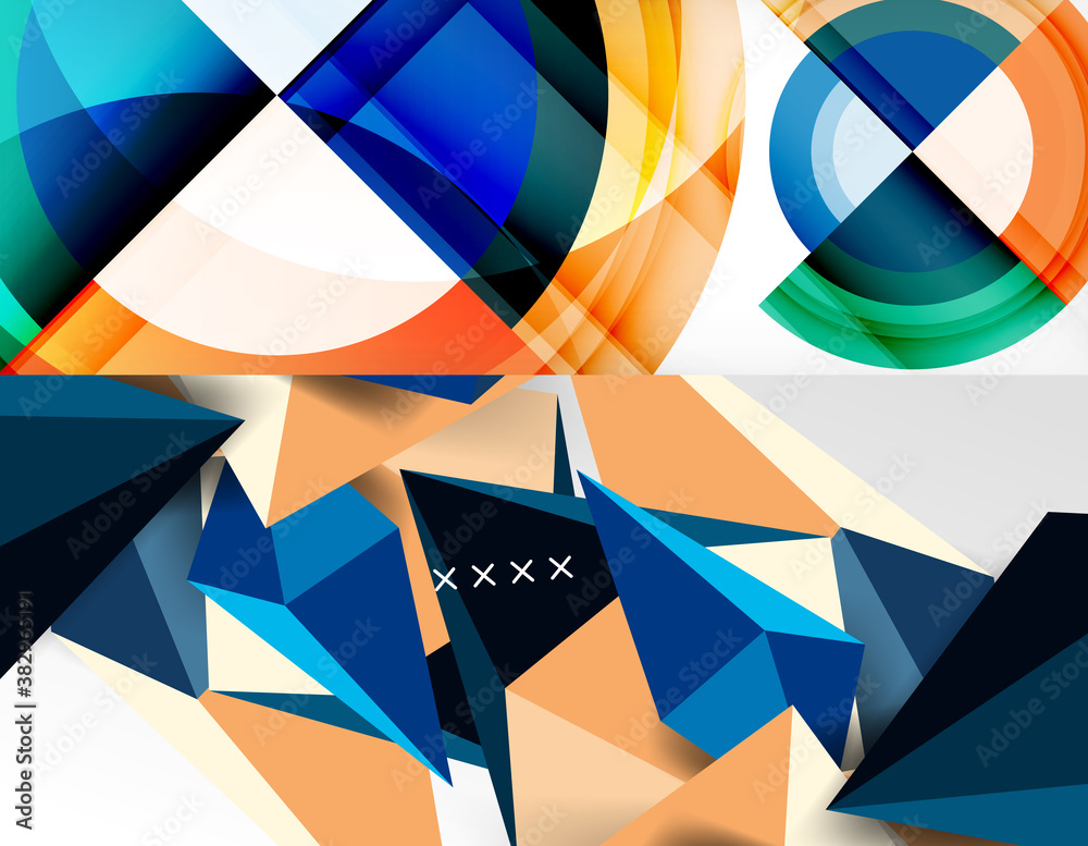 Set of trendy geometric patterns. Abstract backgrounds for covers, banners, flyers and posters and other templates Set of trendy geometric patterns. Abstract backgrounds for covers, banners, flyers and posters and other templates