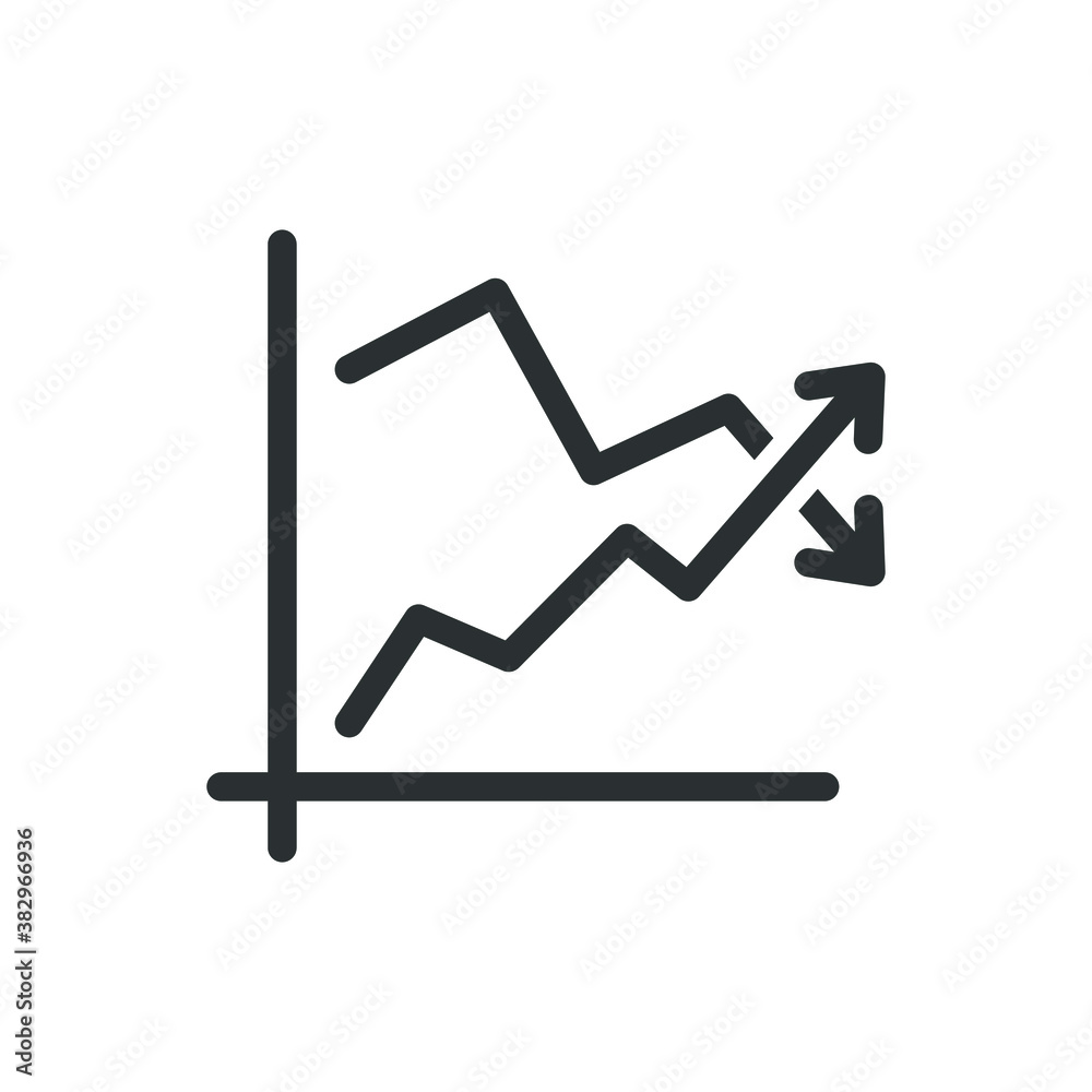 Stock chart icon
