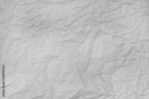 Crumpled white paper background texture