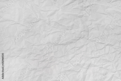 Crumpled white paper background texture
