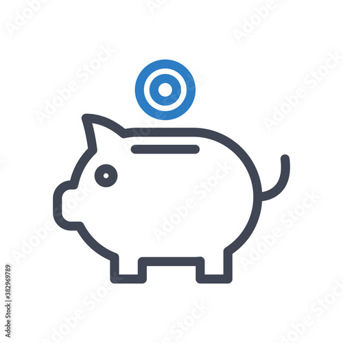 Piggy bank icon