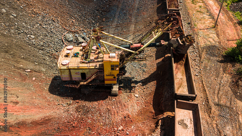 Iron ore quarry open pit mining of iron ore is huge. Iron ore quarry open pit mining of iron ore is huge.