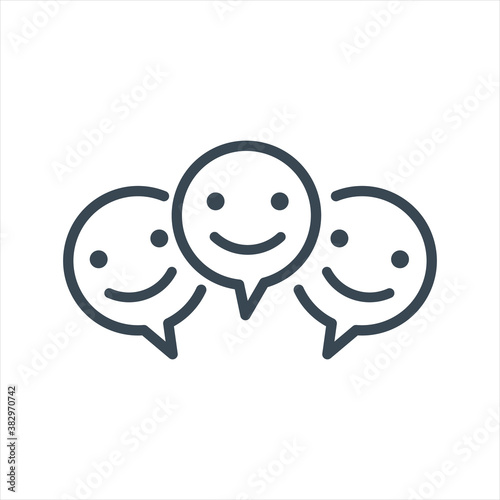 Three Smile faces inside ch...