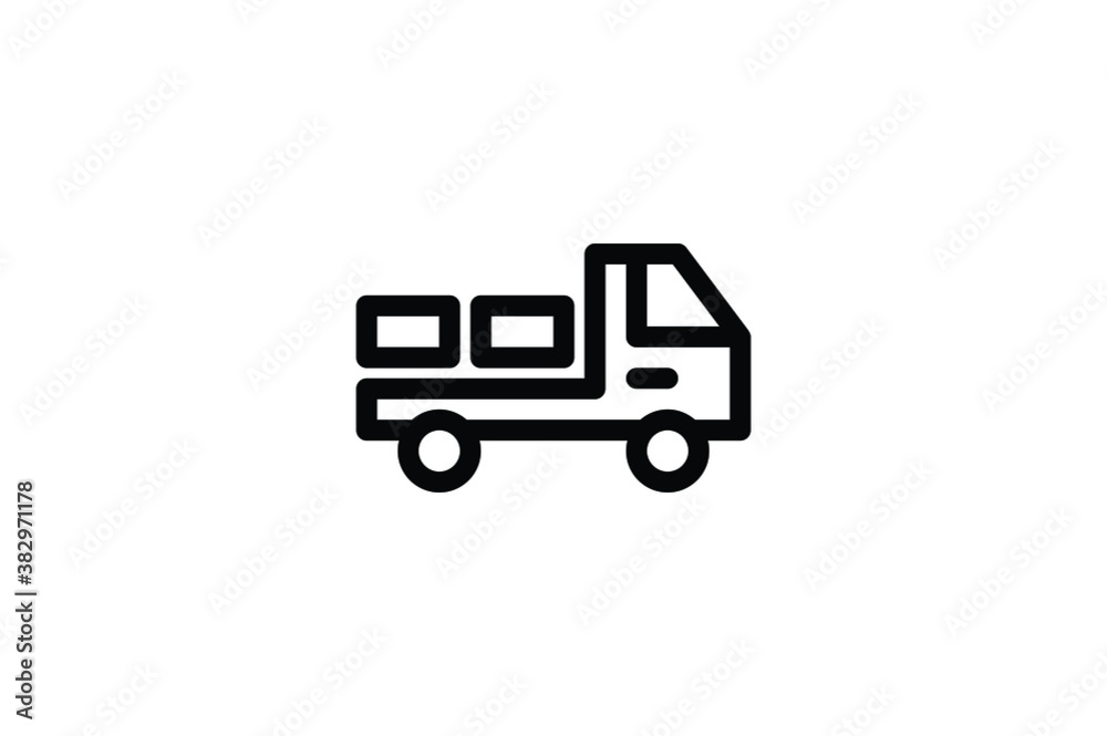 Logistic Outline Icon - Shipping