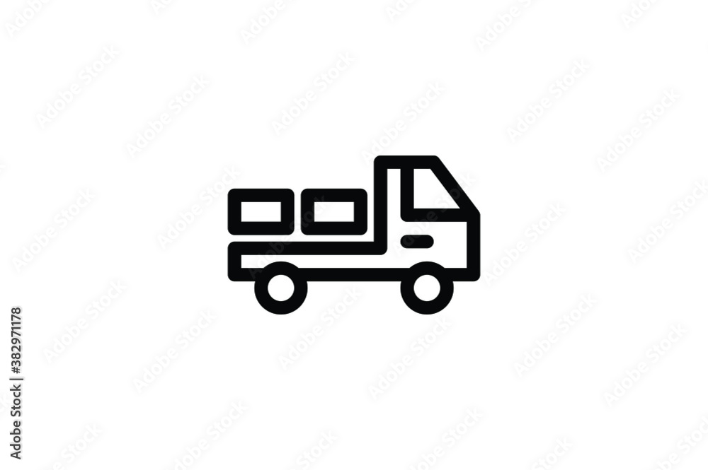 Logistic Outline Icon - Shipping Logistic Outline Icon - Shipping