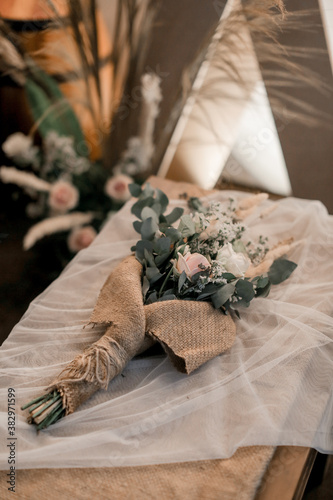 rustic bouquet flower dried herbs and spices