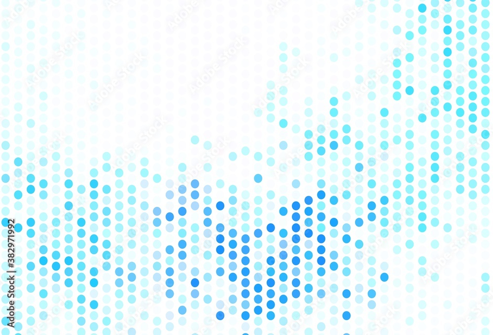 Light BLUE vector background with spots.