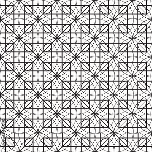 Geometry of circle and square on background. vector pattern. pattern is on swatch panel.