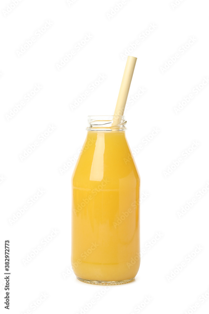 Bottle of orange juice isolated on white background Bottle of orange juice isolated on white background