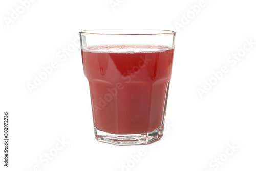 Wallpaper Mural Glass of strawberry juice isolated on white background Torontodigital.ca