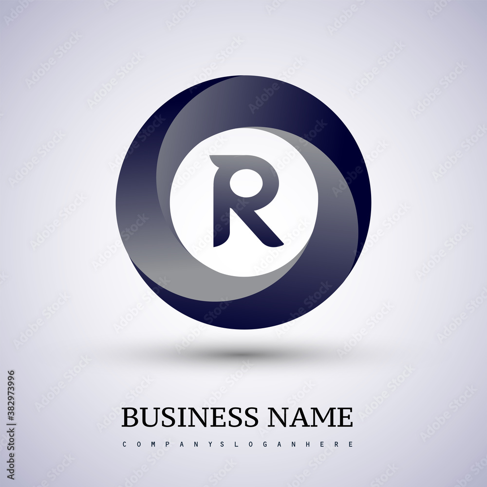 Letter R logo with colorful splash background, letter combination logo design for creative industry, web, business and company. Letter R logo with colorful splash background, letter combination logo design for creative industry, web, business and company.
