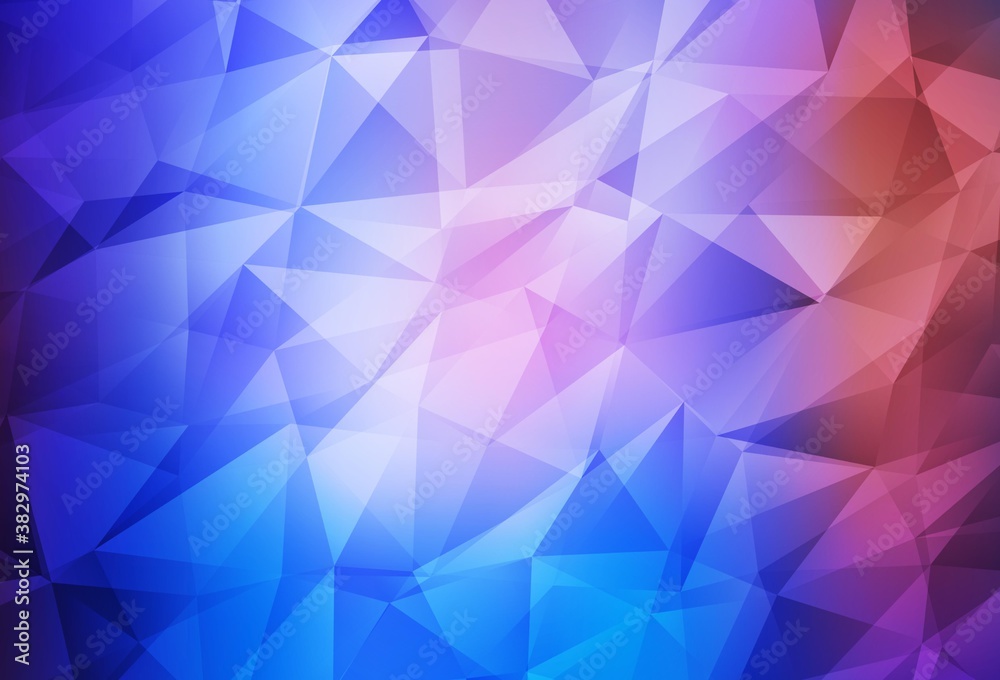 Light Blue, Red vector polygon abstract background. Light Blue, Red vector polygon abstract background.