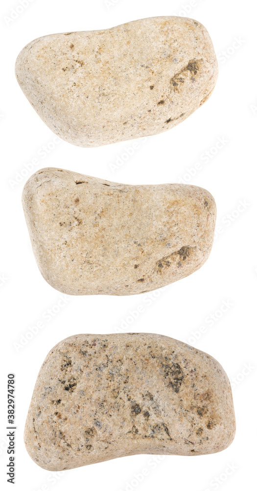 Natural large stone, cobblestone isolated on white background. stones for baths and saunas Natural large stone, cobblestone isolated on white background. stones for baths and saunas