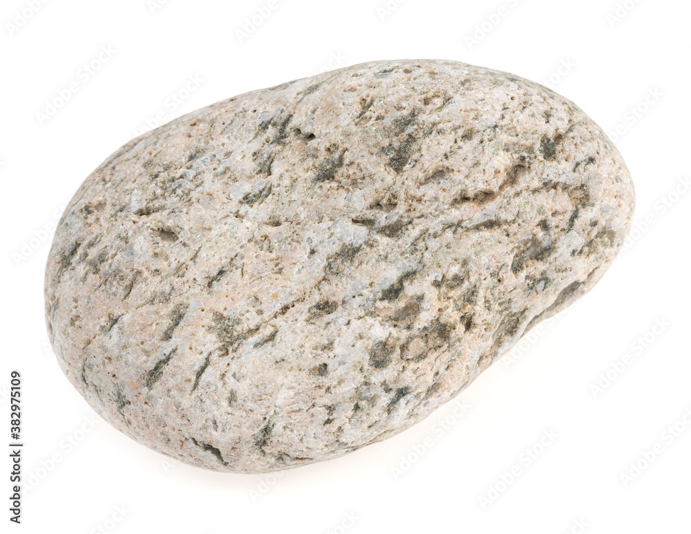 Obraz premium Natural large stone, cobblestone isolated on white background. stones for baths and saunas