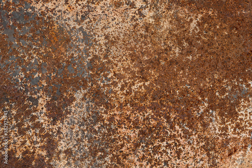 Rusted metal background texture. old rusty iron close up