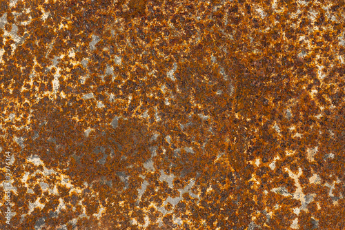 Rusted metal background texture. old rusty iron close up