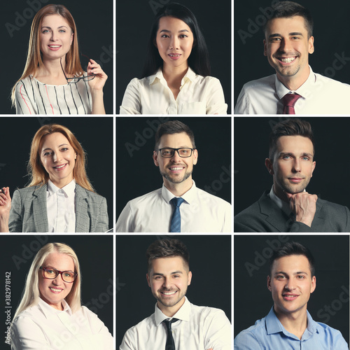 Collage of business people ...