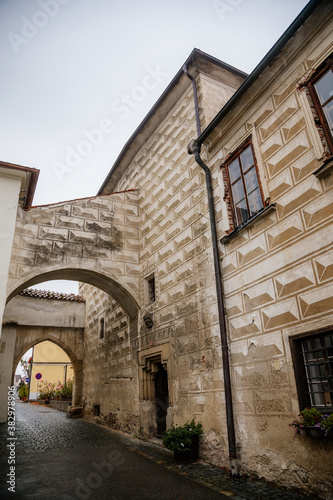 Historic Christian monastery Golden Crown Zlata Koruna, South Bohemia, Czech Republic