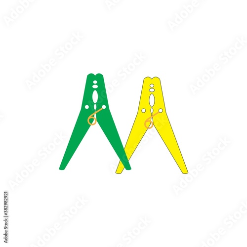 clothes pegs vector