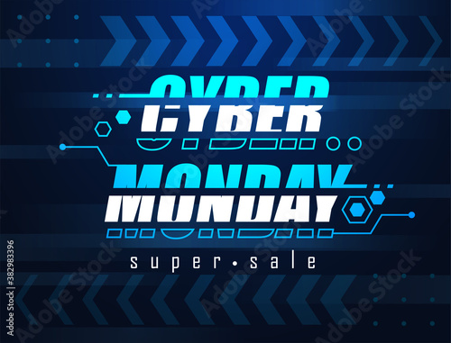 Cyber monday sale layout background. for promotion art template or background cover banner design. Vector illustration