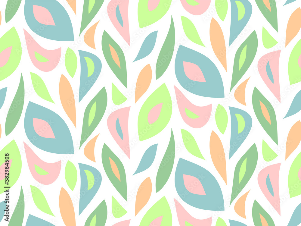 Foliage pattern seamless. Modern vector background. Template for fabric textile or print products.