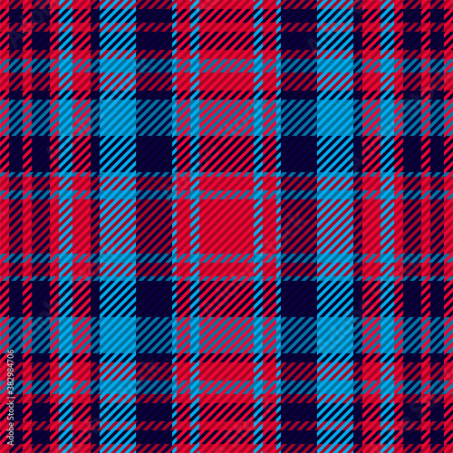 Plaid pattern seamless. Check fabric texture. Stripe square background. Vector textile design.