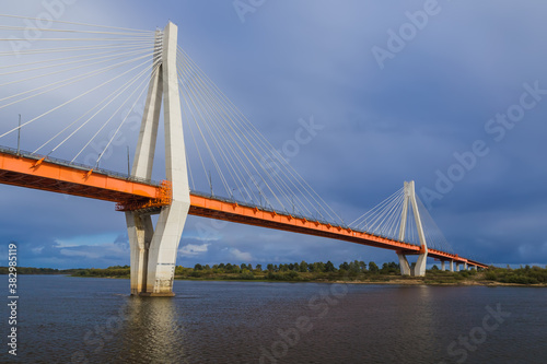 Cable-stayed bridge in the city of Murom - Russia © Nikolai Sorokin